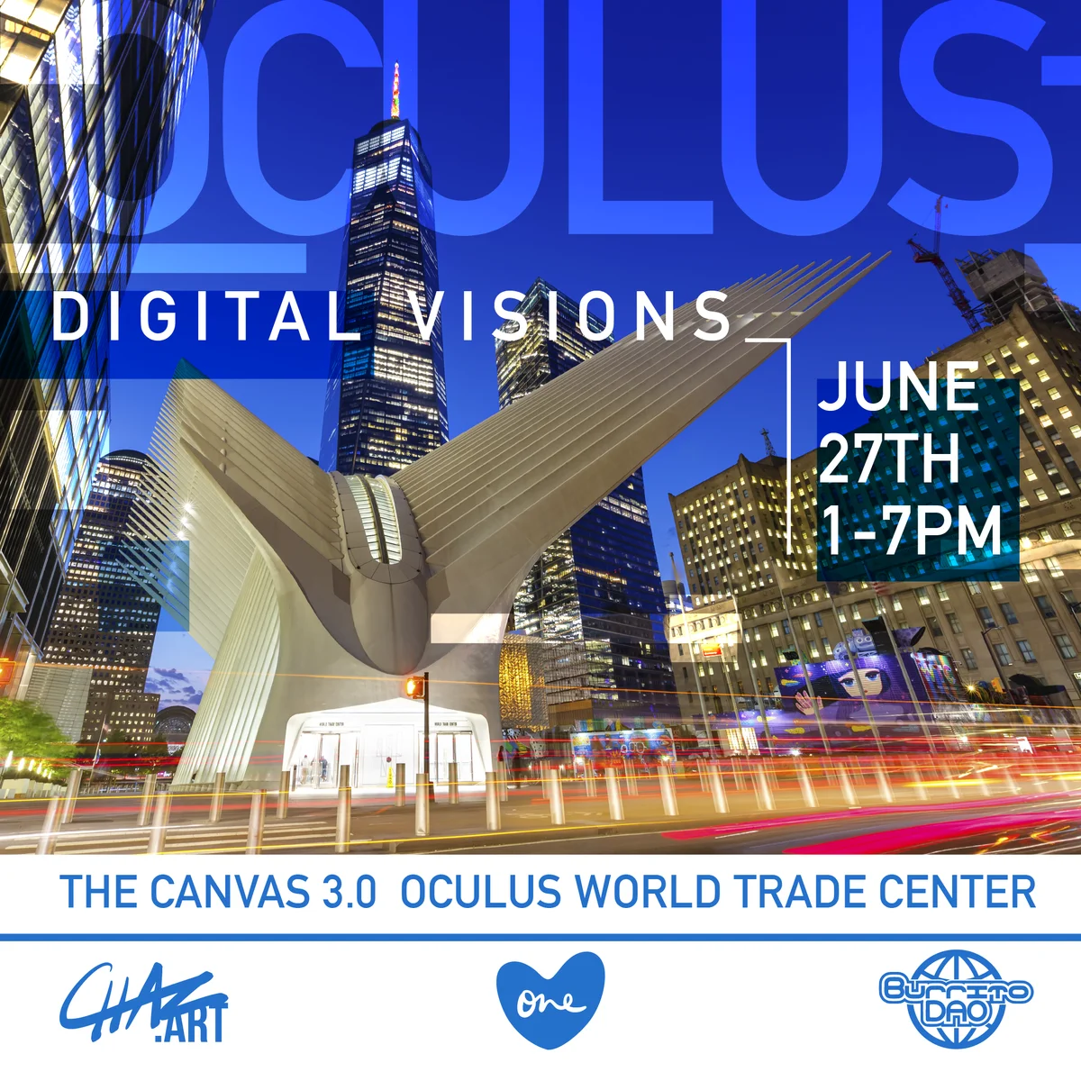 Oculus: Digital Visions event poster